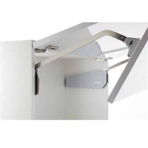 Bộ tay nâng FREE FOLD SHORT Hafele 493.05.901, trắng 3 Ảnh bộ tay nâng FREE FOLD SHORT Hafele 493.05.901, trắng