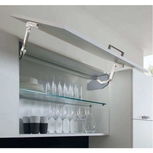 Bộ tay nâng FREE SWING Hafele 493.05.762, trắng 3 Ảnh bộ tay nâng FREE SWING Hafele 493.05.762, trắng