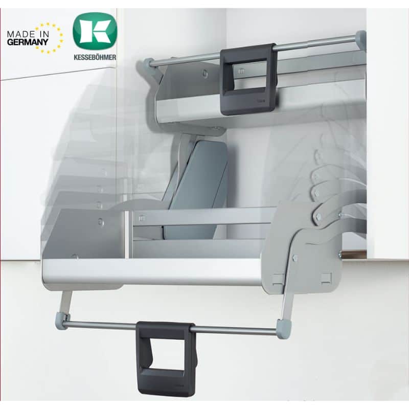 Ảnh kệ nâng hạ cho tủ bếp rộng 900mm, 1 khay, Hafele 504.68.915 Ảnh kệ nâng hạ cho tủ bếp rộng 900mm, 1 khay, Hafele 504.68.915