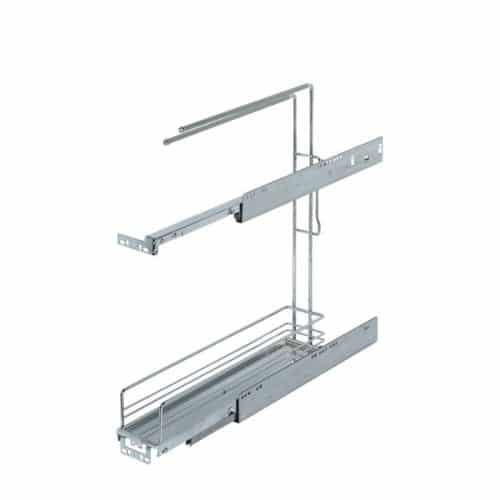 Ảnh bộ rổ kéo có thanh treo khăn cho tủ bếp dưới Hafele 545.61.063