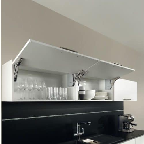 Bộ tay nâng FREE FLAP 3.15 Hafele 493.05.860 nắp xám 5 Ảnh thực tế bộ tay nâng FREE FLAP 3.15 Hafele 493.05.860 nắp xám