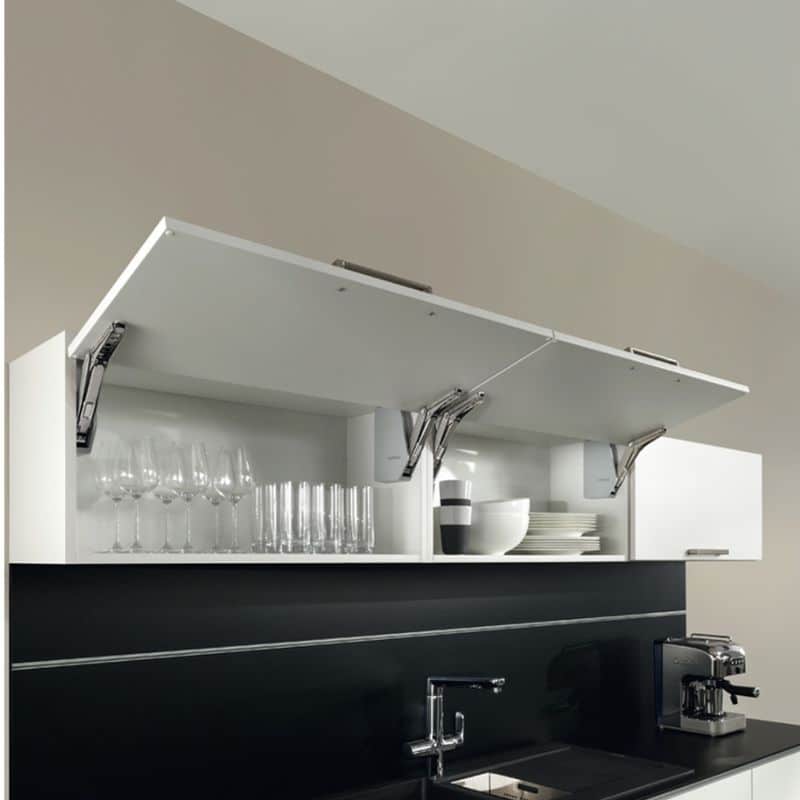 Ảnh thực tế bộ tay nâng FREE FLAP 3.15 Hafele 493.05.860 nắp xám Ảnh thực tế bộ tay nâng FREE FLAP 3.15 Hafele 493.05.860 nắp xám