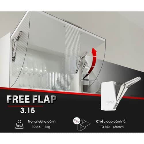 Bộ tay nâng FREE FLAP 3.15 Hafele 493.05.860 nắp xám 6 Ảnh thực tế bộ tay nâng FREE FLAP 3.15 Hafele 493.05.860 nắp xám