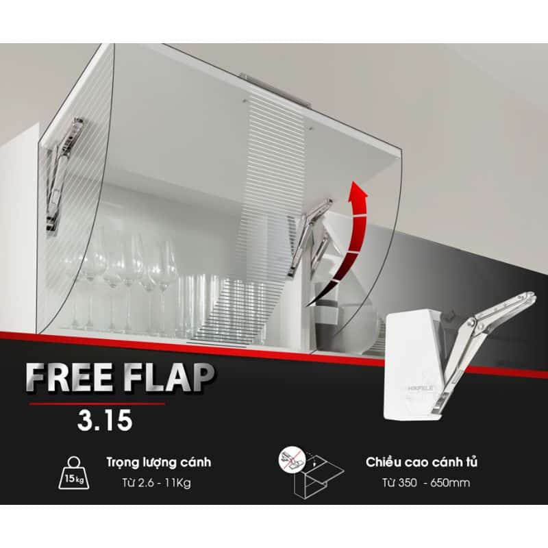 Ảnh thực tế bộ tay nâng FREE FLAP 3.15 Hafele 493.05.860 nắp xám Ảnh thực tế bộ tay nâng FREE FLAP 3.15 Hafele 493.05.860 nắp xám