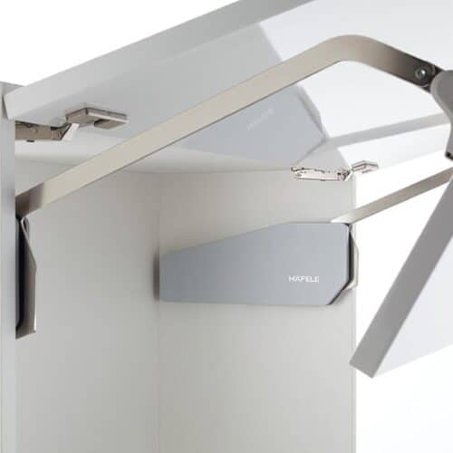 Bộ tay nâng FREE FOLD SHORT Hafele 493.05.893, trắng 3 Ảnh thực tế bộ tay nâng FREE FOLD SHORT Hafele 493.05.893, trắng