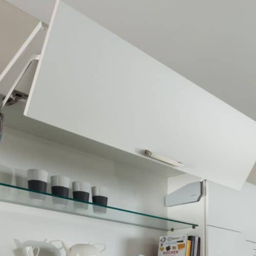 Bộ tay nâng FREE FOLD SHORT Hafele 493.05.896, trắng