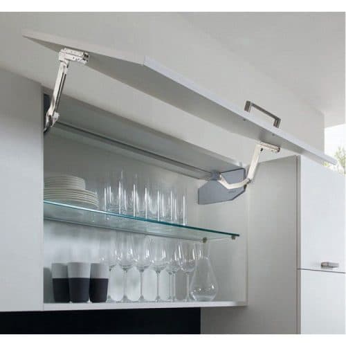 Ảnh thực tế bộ tay nâng FREE SWING Hafele 493.05.775, đen