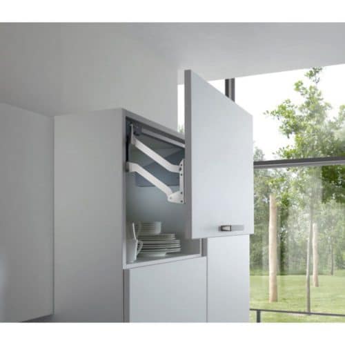 Bộ tay nâng FREE UP Hafele 493.05.793 nắp trắng 4 Ảnh thực tế bộ tay nâng FREE UP Hafele 493.05.793 nắp trắng