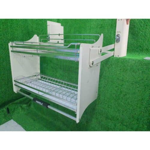 Giá bát đĩa nâng hạ Hafele 504.75.023 cho tủ rộng 600mm 3 Ảnh thực tế giá bát đĩa nâng hạ Hafele 504.75.023 cho tủ rộng 600mm