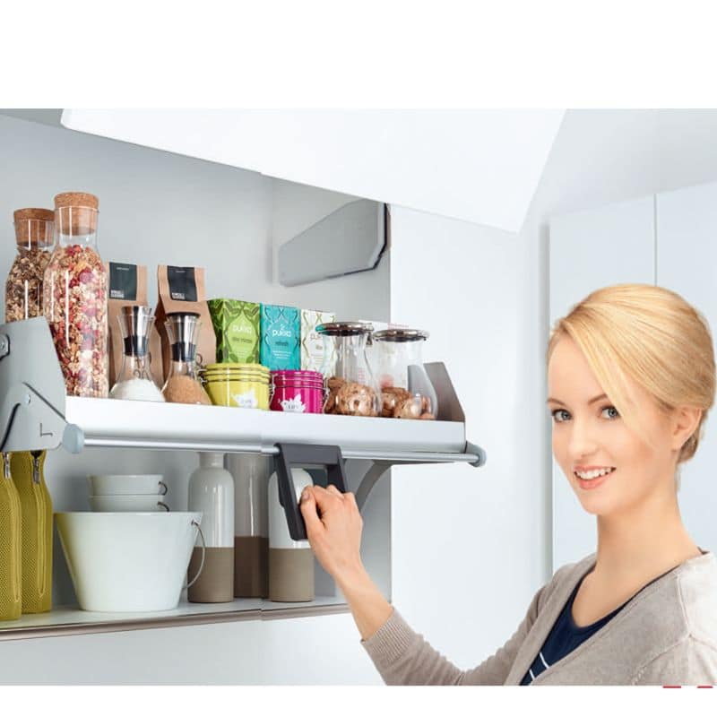 Ảnh thực tế kệ nâng hạ cho tủ bếp rộng 900mm, 1 khay, Hafele 504.68.915 Ảnh thực tế kệ nâng hạ cho tủ bếp rộng 900mm, 1 khay, Hafele 504.68.915