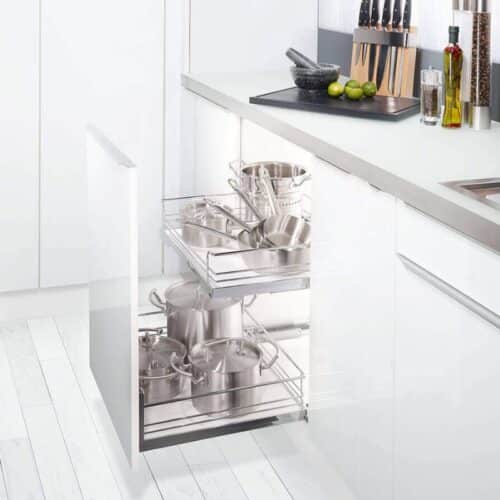 Bộ rổ kéo lọt lòng ARENA Hafele 540.25.297, tủ rộng 600mm 5 Ảnh thực tế bộ rổ kéo lọt lòng ARENA Hafele 540.25.297, tủ rộng 600mm