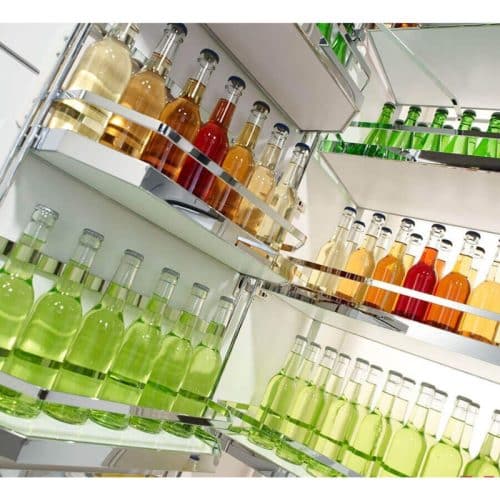 Ảnh thực tế bộ kệ đựng thực phẩm 3 tầng 600/800mm TANDEM PANTRY Hafele 545.94.650