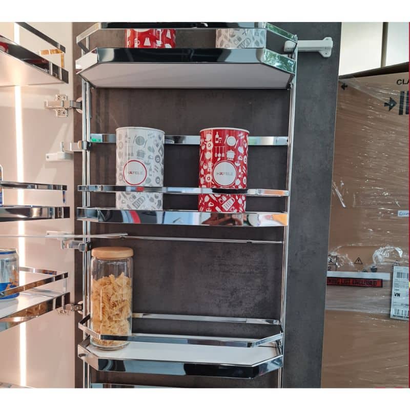 Ảnh thực tế bộ kệ đựng thực phẩm 6 tầng 600/1700mm TANDEM Hafele 545.94.652 Ảnh thực tế bộ kệ đựng thực phẩm 6 tầng 600/1700mm TANDEM Hafele 545.94.652