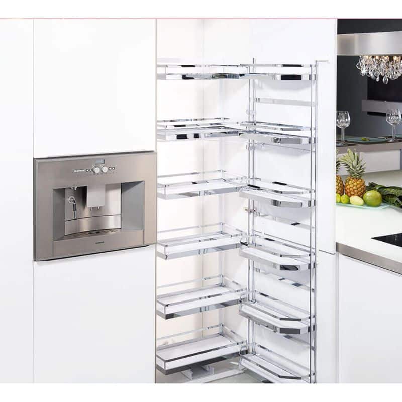 Ảnh thực tế bộ kệ đựng thực phẩm 6 tầng 600/1700mm TANDEM Hafele 545.94.652 Ảnh thực tế bộ kệ đựng thực phẩm 6 tầng 600/1700mm TANDEM Hafele 545.94.652