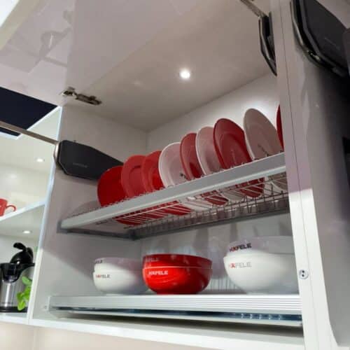 Ảnh thực tế khay up chén đĩa Hafele 544.01.304 KT 414X263mm