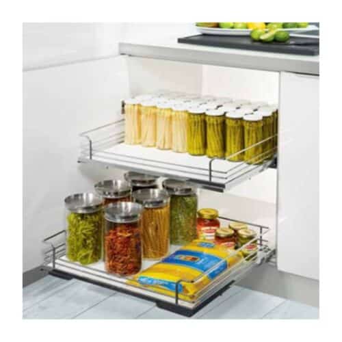 Ảnh thực tế phụ kiện rổ kéo lọt lòng, tủ dưới Hafele 540.27.294