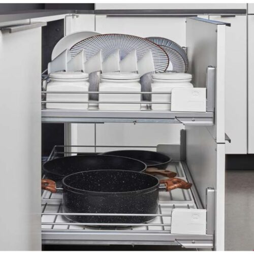 Giá bát đĩa cho ngăn kéo trên Hafele 545.14.929 6 Ảnh thực tế rổ bát đĩa cho ngăn kéo trên Hafele 545.14.929