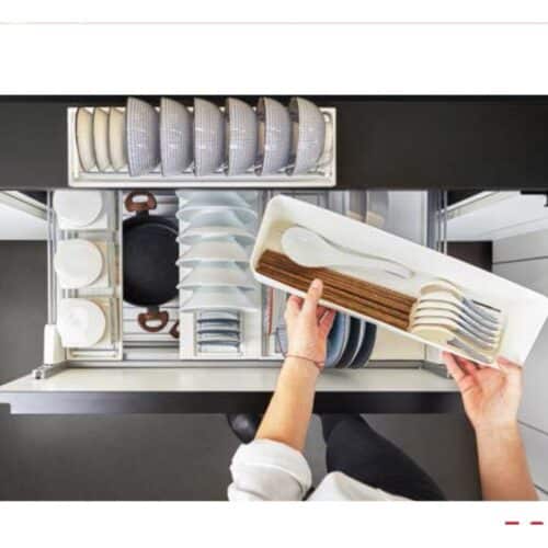 Giá bát đĩa cho ngăn kéo trên Hafele 545.14.929 4 Ảnh thực tế rổ bát đĩa cho ngăn kéo trên Hafele 545.14.929