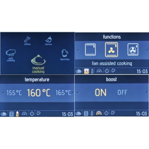 Lò nướng âm tủ Hafele HO KT60B 533.02.001 4 Bảng điều khiển Hafele HO KT60B 533.02.001