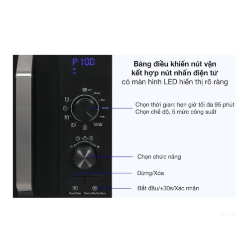 Lò vi sóng kết hợp nướng để bàn 23L Hafele HW-F23B 538.31.270 7 Bảng điều khiển Hafele HW-F23B 538.31.270
