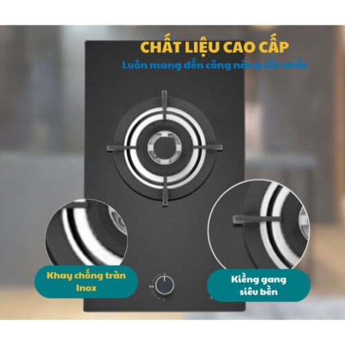 Bếp gas Domino Hafele HC-G301B 533.02.853 4 Chất liệu bếp gas Domino Hafele HC-G301B 533.02.853