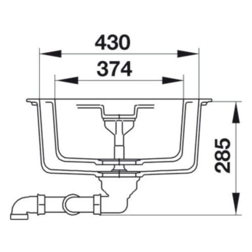 thông số kỹ thuật của Chậu đá Hafele Galba HS-GDD11650 570.35.470