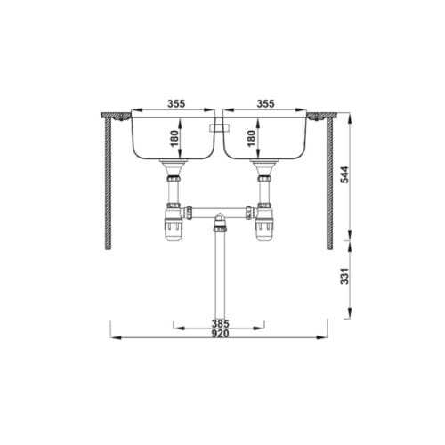 Chậu rửa bát Hafele Claudius HS-SD7848 567.20.506 7 thông số của Chậu rửa chén bát Hafele Claudius HS-SD7848 567.20.506
