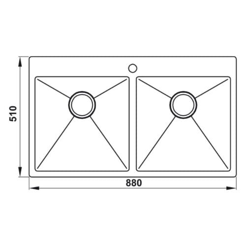 Chậu rửa bát Hafele HS-SD8851 567.20.537 10 thông số kỹ thuật của Chậu rửa chén bát Hafele HS-SD8851 567.20.537