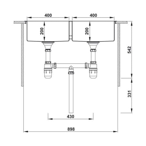 Chậu rửa bát Hafele HS-SD8851 567.20.537 7 thông số kỹ thuật của Chậu rửa chén bát Hafele HS-SD8851 567.20.537