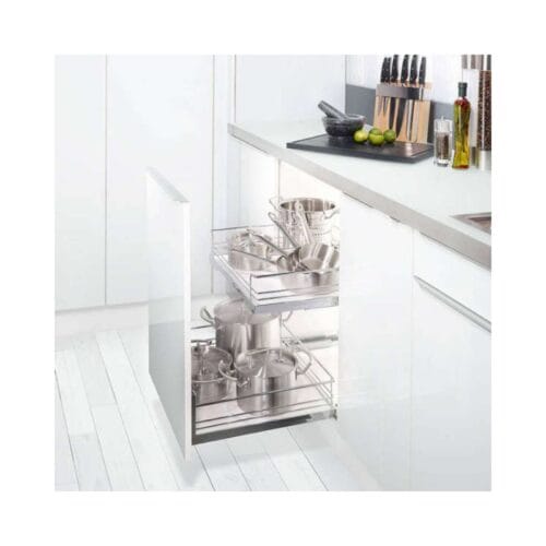 Bộ rổ kéo ARENA gắn cánh Hafele 540.24.507 cho tủ rộng 600mm