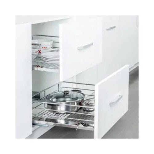Bộ rổ kéo gắn với cánh Hafele 549.03.143 cho tủ rộng 500mm