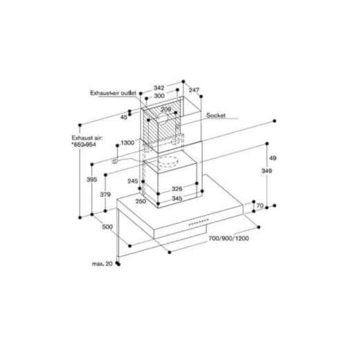 Kích thước Hafele Smeg GAGGENAU 539.86.403