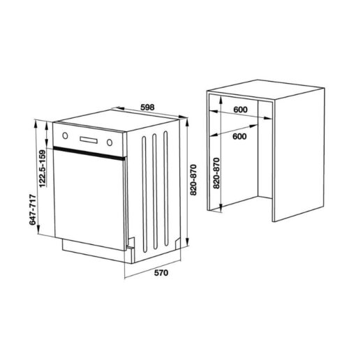 Máy rửa bát Hafele HDW-HI60C 533.23.120 11 Hình ảnh 3d Häfele HDW-HI60C 533.23.120