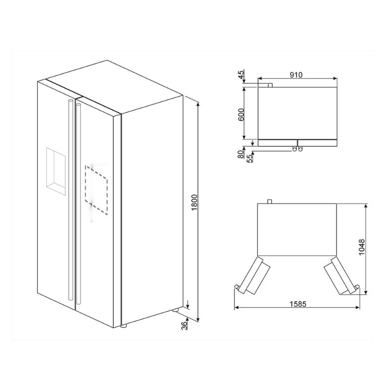 Hình ảnh 3d Häfele Smeg SBS662X 535.14.999 Hình ảnh 3d Häfele Smeg SBS662X 535.14.999