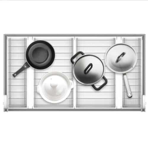 Khay rổ kéo để xong nồi cho ngăn kéo dưới Hafele 545.14.939, 900mm