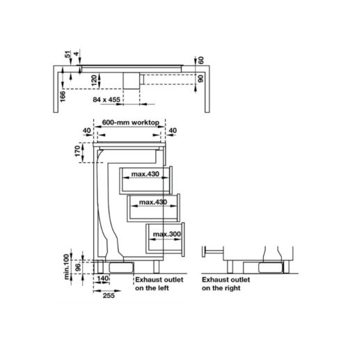 Kích thước bếp từ kết hợp hồng ngoại Hafele HC-IHH80A 539.66.698