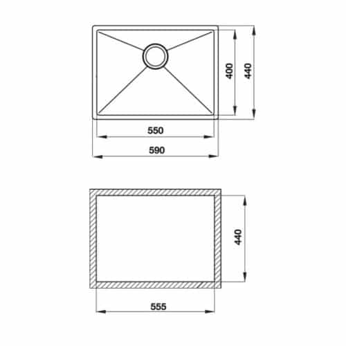 Chậu rửa chén bát Hafele Valerian HS-SS5944 567.20.397