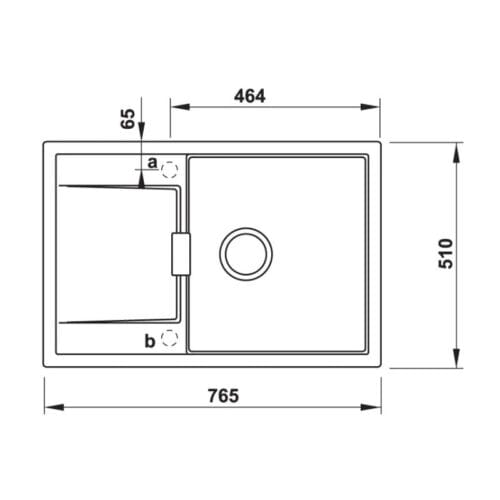 Chậu rửa bát đá Hafele HS20-GKD1S60 570.30.130 5 Chậu rửa bát đá Hafele HS20-GKD1S60 570.30.130
