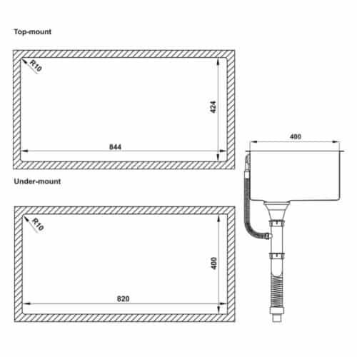 Chậu rửa bát Hafele HS21-SSN2S90 567.96.310