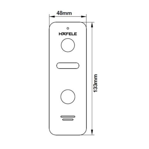 Kích thước Chuông cửa camera Hafele SVD-700 959.23.085