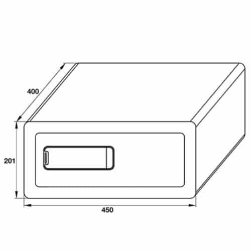 Kích thước Két sắt Hafele SB-700 836.28.380