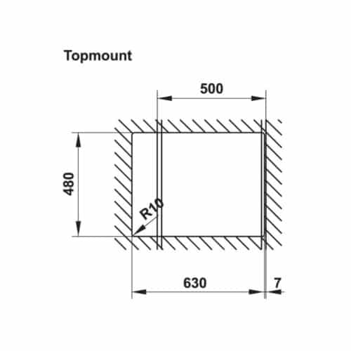 Chậu rửa bát đá Hafele HS20-GED1R60 570.30.340 5 Chậu rửa bát đá Hafele HS20-GED1R60 570.30.340