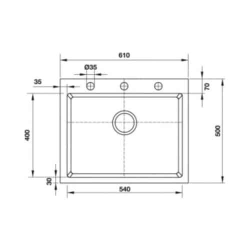 Chậu rửa chén bát Hafele HS G6150 565.84.271