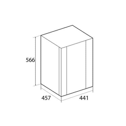 Tủ lạnh mini Hafele HF-M30G 536.14.001 4 Kích thước Tủ lạnh mini Hafele HF-M30G 536.14.001