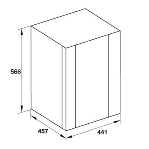 Kích thước Tủ lạnh mini Hafele HF-M30S 536.14.000