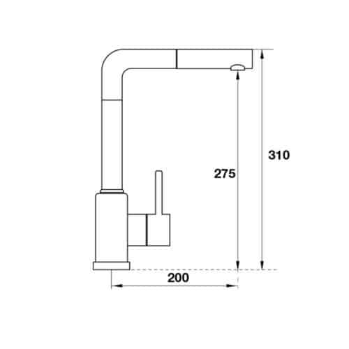 Vòi rửa bát Hafele HF-C201I 569.15.201