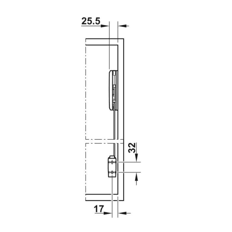 Lắp đặt bộ tay nâng FREE FOLD SHORT Hafele 493.05.734, xám Lắp đặt bộ tay nâng FREE FOLD SHORT Hafele 493.05.734, xám