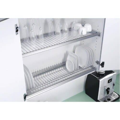 Lắp đặt giá để chén Hafele 544.01.324 đen, 414x263mm