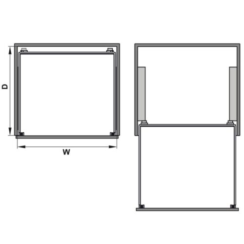 Bộ rổ kéo lọt lòng ARENA Hafele 540.25.297, tủ rộng 600mm 7 Lắp đặt bộ rổ kéo lọt lòng ARENA Hafele 540.25.297, tủ rộng 600mm