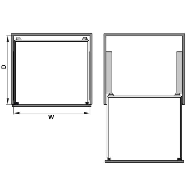 Lắp đặt bộ rổ kéo lọt lòng ARENA Hafele 540.25.297, tủ rộng 600mm Lắp đặt bộ rổ kéo lọt lòng ARENA Hafele 540.25.297, tủ rộng 600mm